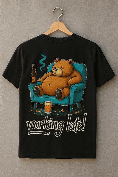 Working Late Bear T-Shirt