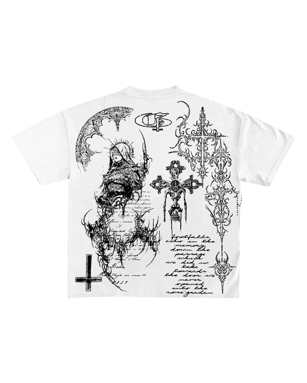 Ghost Boxy Oversized Cotton T-Shirt 👻🖤