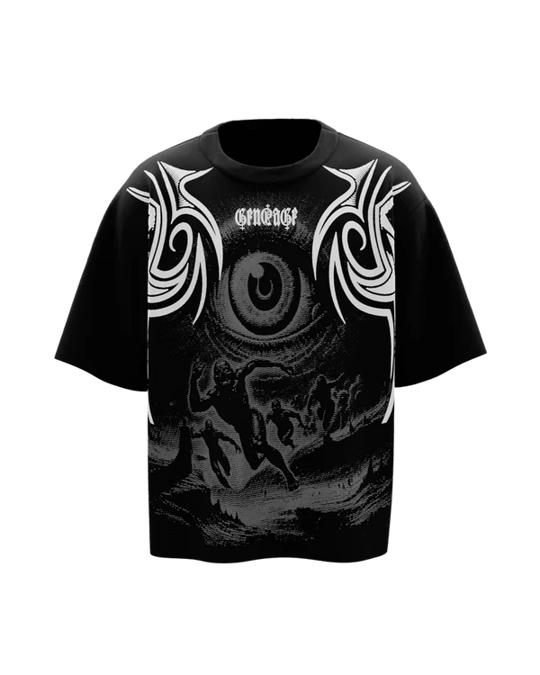 Fury Black Unisex Boxy Oversized Cotton T-Shirt 🖤⚡