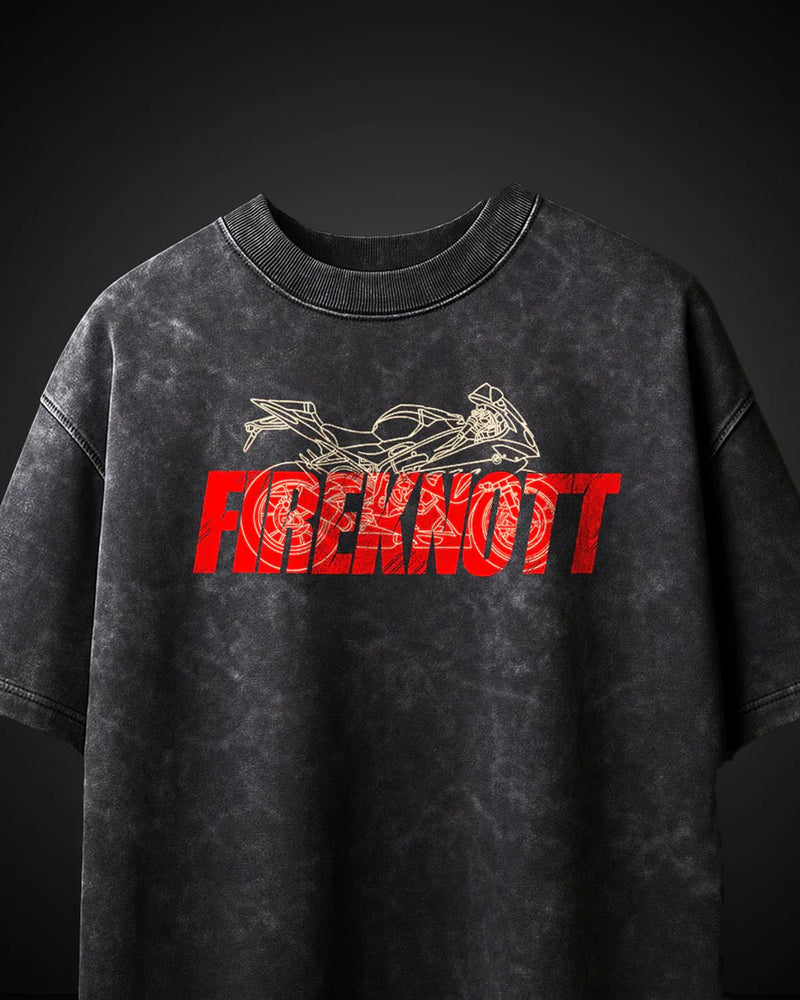 Moto Black Acid Wash Oversized T-Shirt 🖤