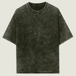 Oversized Acid Wash Olive Green Cotton T-Shirt 🫒✨