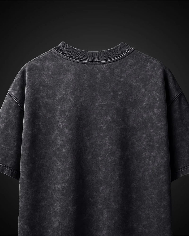 Moto Black Acid Wash Oversized T-Shirt 🖤